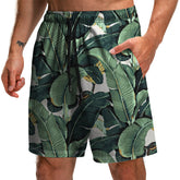 Men's Beach Shorts – Leaf 3D Print