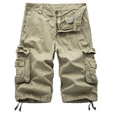 Mens Cargo Shorts Withe Multi Pockets