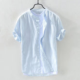 Men's Oversized Cotton Beach Shirt – Loose Summer Fit