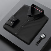 Men's Business-Casual Shirt – Long-Sleeve Button-Up