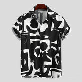 Men's Printed Short-Sleeve Shirt – Summer Street Style
