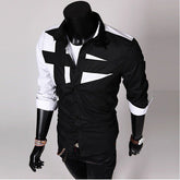 Men's Long-Sleeve Shirt – Casual Cotton Button-Up