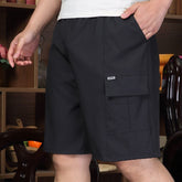 Men's Cotton Beach Shorts – Lightweight Knee-Length