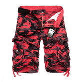 Manlyflex Men's outdoor camouflage cargo shorts