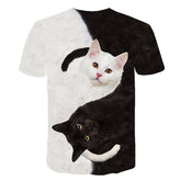Men's Graphic T-Shirt – Clown Digital-Print Short-Sleeve