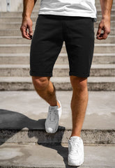 Men's Plus-Size Denim Shorts – Five-Point