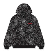 Sp5der Embroidered AOP Hoodie Black