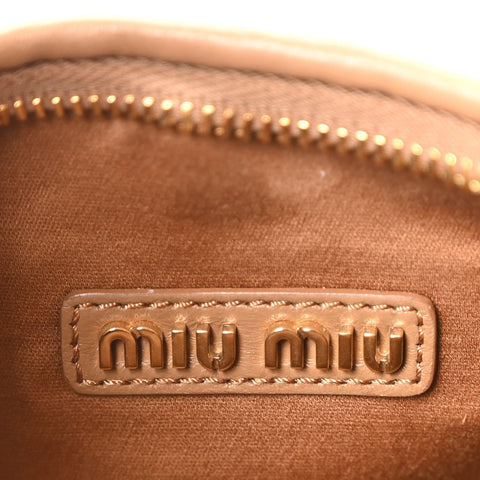 Nappa Matelasse Small Wander Hobo Caramel