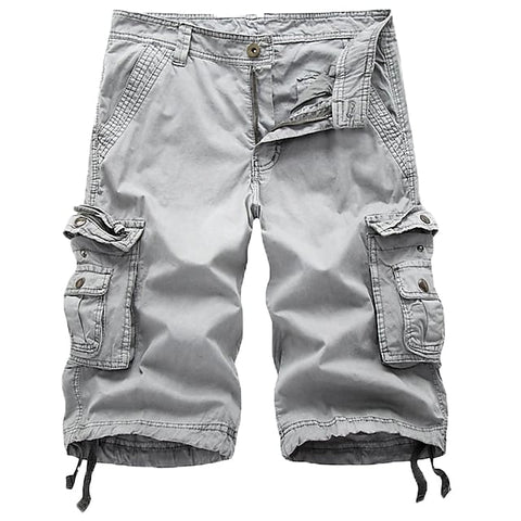 Mens Cargo Shorts Withe Multi Pockets