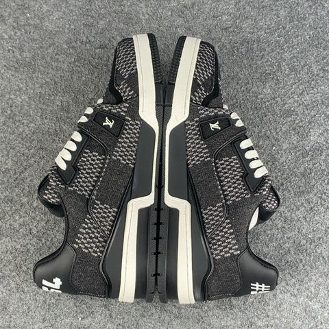 LV Trainer “Black Damier 3D Denim”