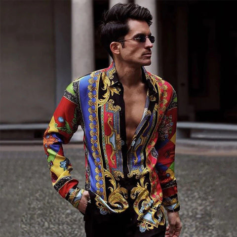 Men's Long-Sleeve Shirt – Casual Button-Up