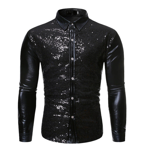 Youth cool sequin bronzing dance clothes