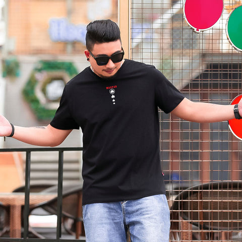 Men's Plus-Size Print T-Shirt – Summer Casual Tee