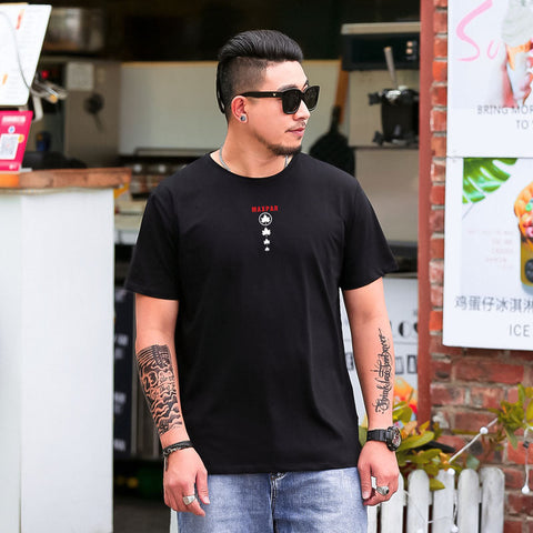 Men's Plus-Size Print T-Shirt – Summer Casual Tee