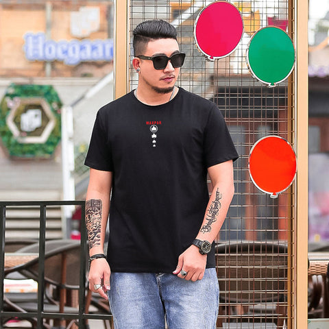 Men's Plus-Size Print T-Shirt – Summer Casual Tee
