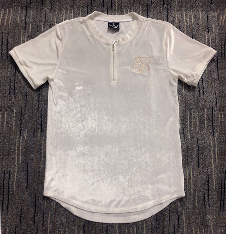 Men's Irregular-Cut Zip Tee – Street Style
