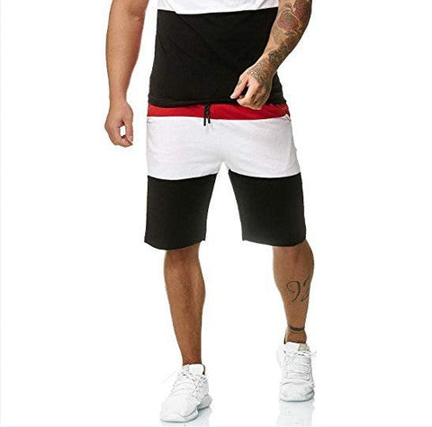 Men's Casual Shorts – Colorblock Five-Point