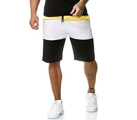 Men's Casual Shorts – Colorblock Five-Point
