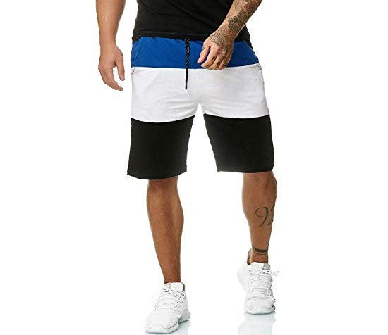 Men's Casual Shorts – Colorblock Five-Point