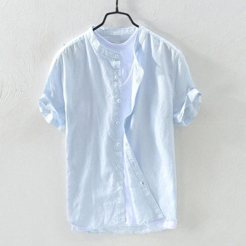 Men's Oversized Cotton Beach Shirt – Loose Summer Fit