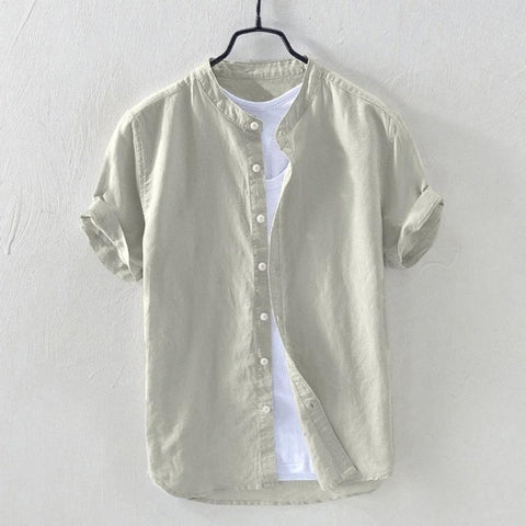 Men's Oversized Cotton Beach Shirt – Loose Summer Fit
