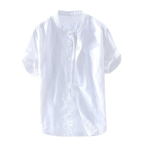Men's Oversized Cotton Beach Shirt – Loose Summer Fit