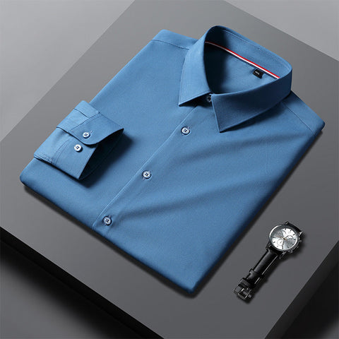 Men's Business-Casual Shirt – Long-Sleeve Button-Up