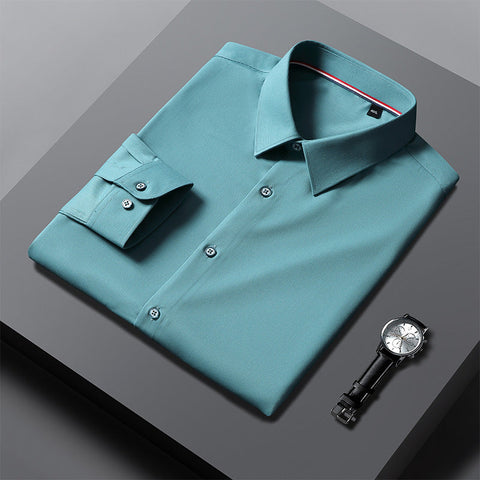 Men's Business-Casual Shirt – Long-Sleeve Button-Up