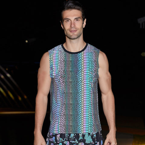 Men's Sports Tank Top – Reflective Sleeveless Vest