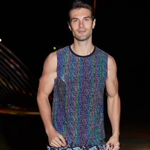 Men's Sports Tank Top – Reflective Sleeveless Vest
