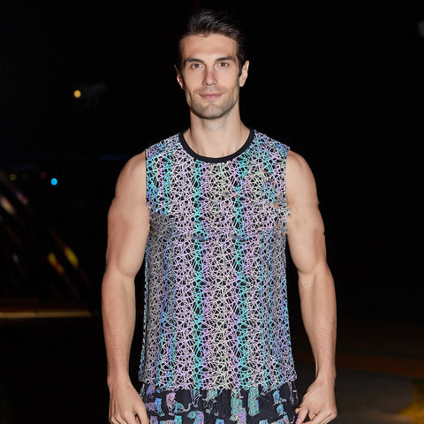 Men's Sports Tank Top – Reflective Sleeveless Vest