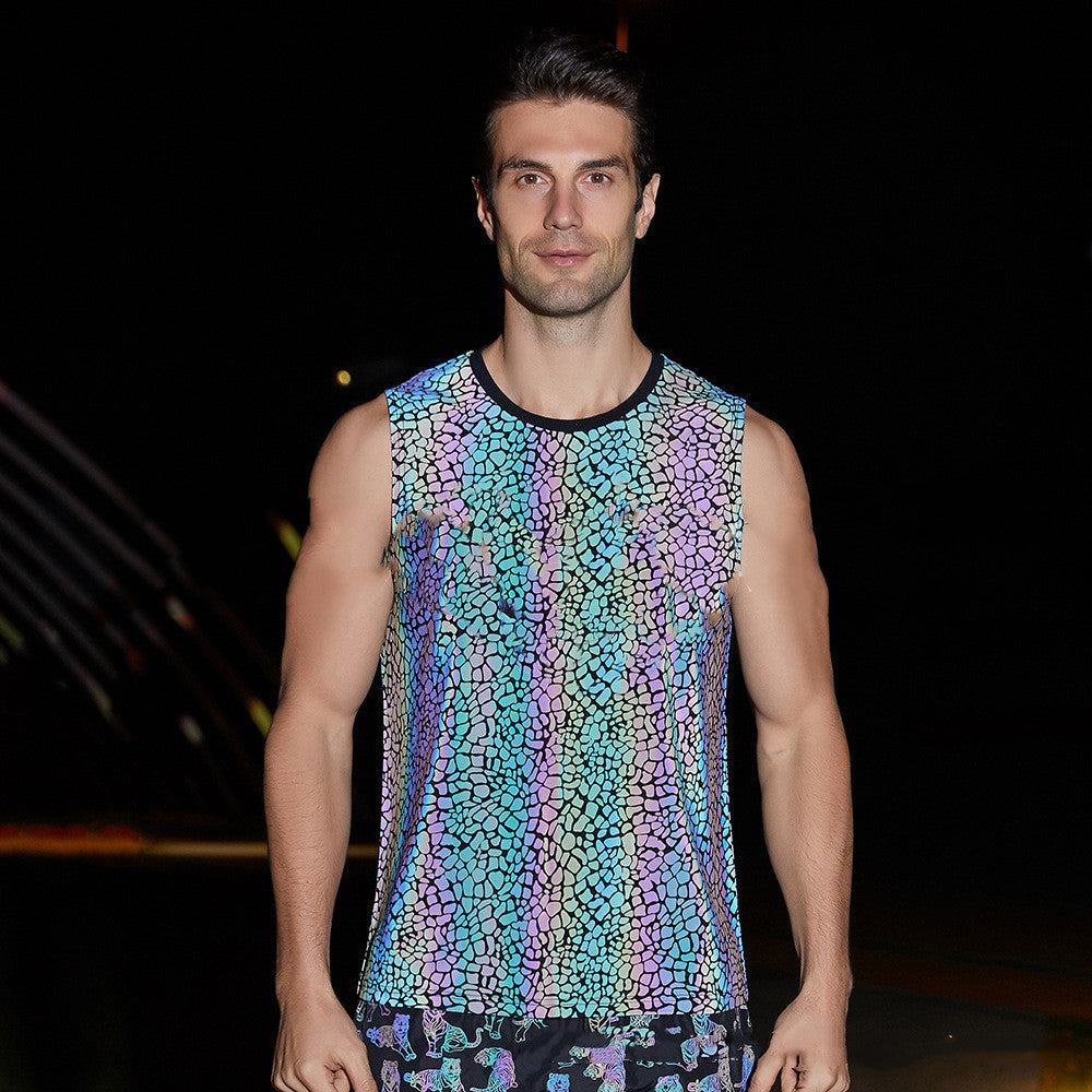Men's Sports Tank Top – Reflective Sleeveless Vest