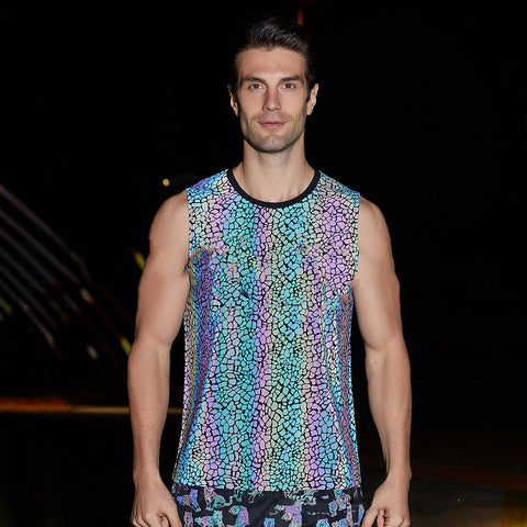 Men's Sports Tank Top – Reflective Sleeveless Vest