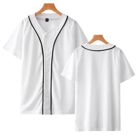 Men's Baseball Jersey Shirt – Blank Summer Sports Top