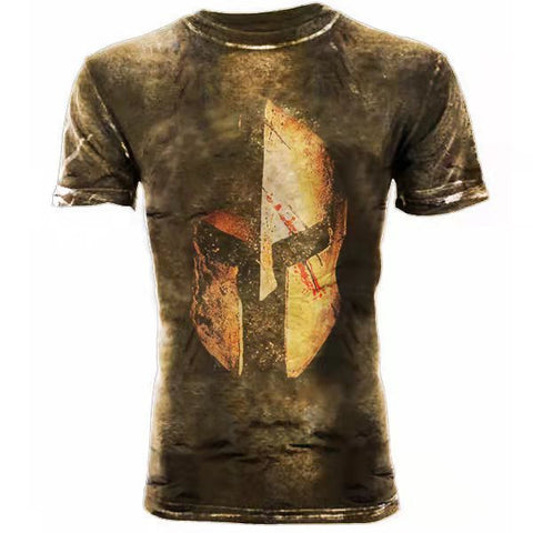 Men's Printed T-Shirt – Short-Sleeve Sports Tee