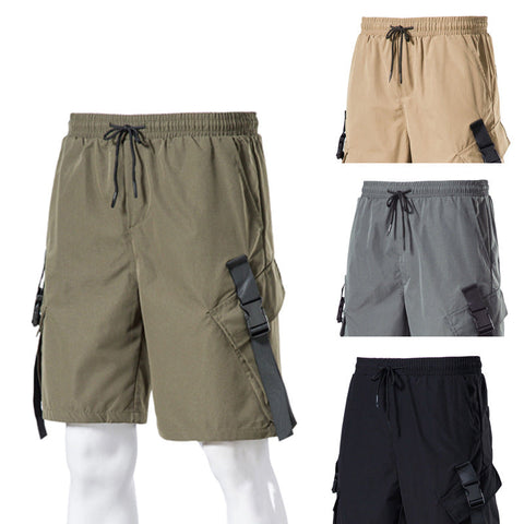 Men's Cargo Shorts – Solid Overalls Style