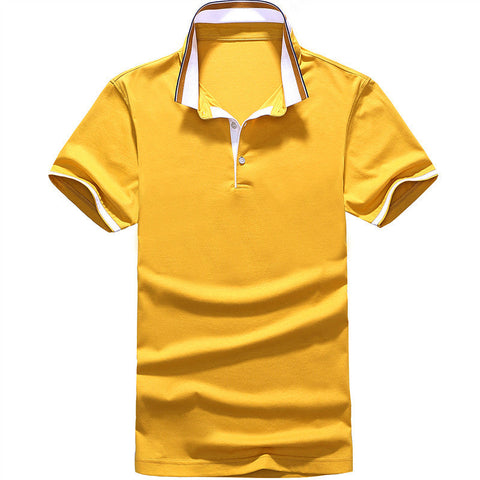 Men's Mercerized Cotton T-Shirt – Solid Short-Sleeve