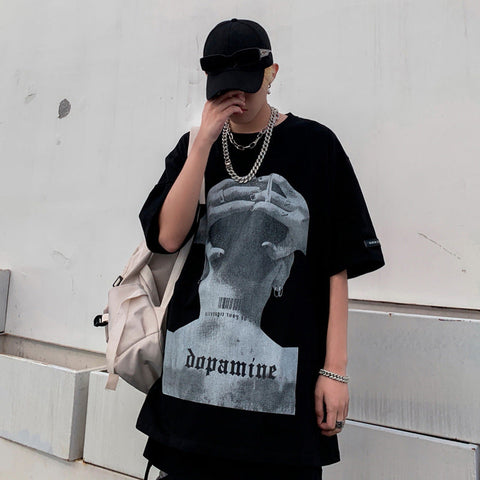 Men's Hip-Hop Character Graphic Tee – High Street