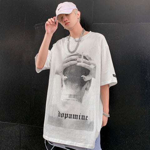 Men's Hip-Hop Character Graphic Tee – High Street