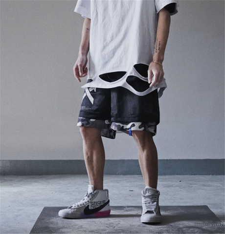 Men's Reversible Camo Cargo Shorts – Hip-Hop
