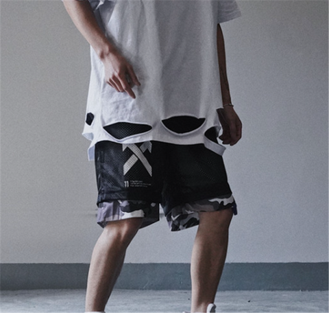 Men's Reversible Camo Cargo Shorts – Hip-Hop