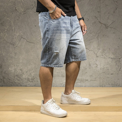 Men's Denim Shorts – Stretch Five-Point