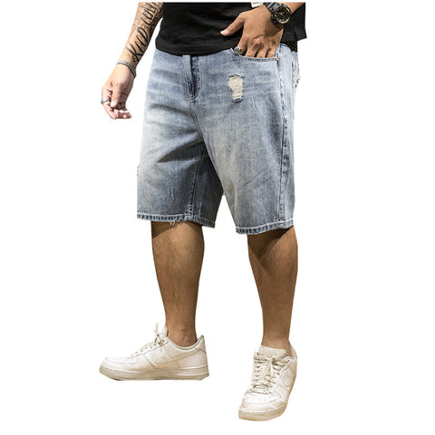 Men's Denim Shorts – Stretch Five-Point