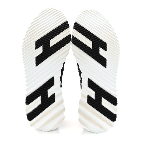 Knit Womens Flex Bolduc Sneakers 37 Black White