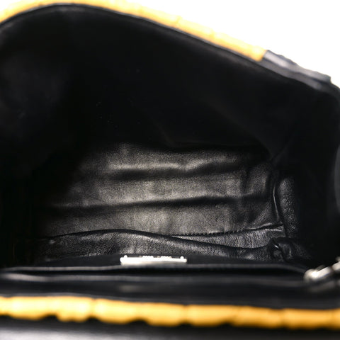 Nappa Matelasse Top Handle Bag Black Soleil