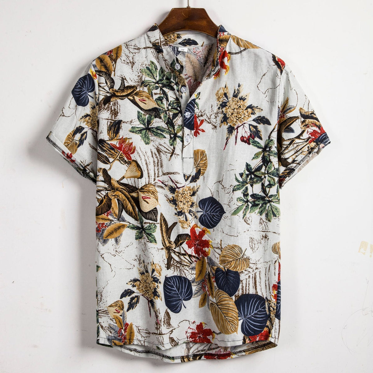 Men's Floral Shirt – Short-Sleeve Casual Button-Up