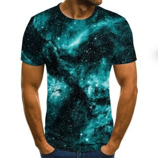 Men's Printed T-Shirt – Star Flag Short-Sleeve