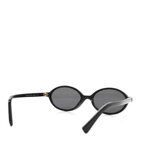 Acetate Oval Regard Sunglasses SMU04Z Black