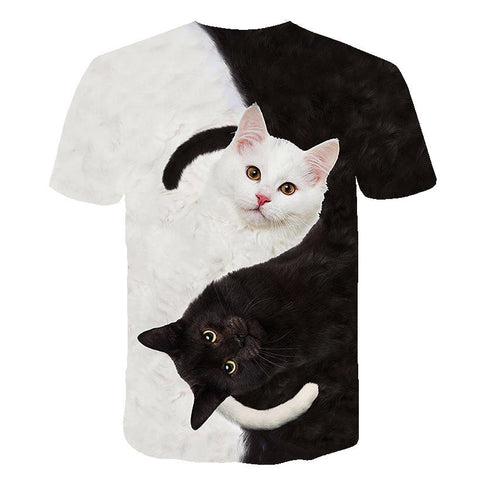 Men's Graphic T-Shirt – Clown Digital-Print Short-Sleeve