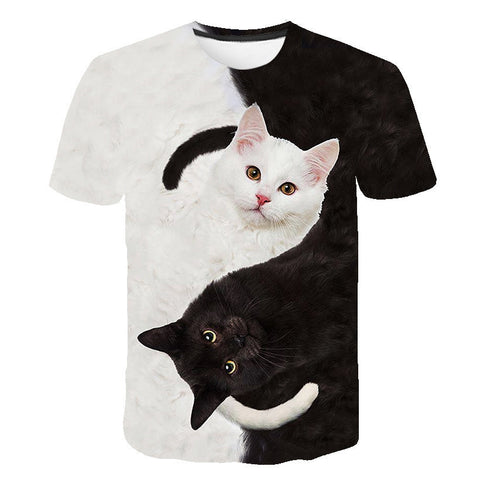 Men's Graphic T-Shirt – Clown Digital-Print Short-Sleeve